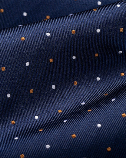 ESQ Neckties Navy Multi Dotted Silk Tie