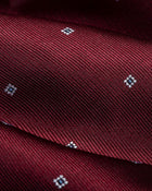 ESQ Neckties Red Geometric Silk Tie