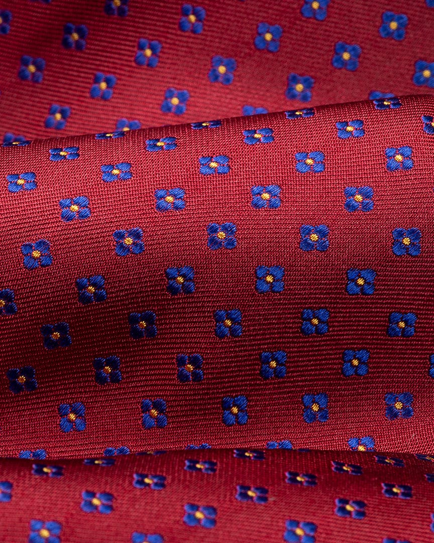 ESQ Neckties Ruby Geometric Silk Tie