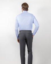 ESQ Shirts Jackson Herringbone Blue Shirt