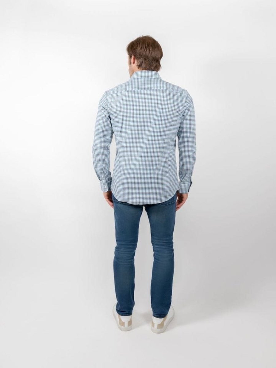 ESQ Shirts Kennedy Green Check Shirt