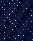ESQ Shirts Napoli Bamboo Navy with White Polka Dot Shirt