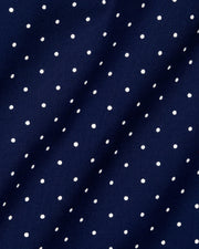 ESQ Shirts Napoli Bamboo Navy with White Polka Dot Shirt