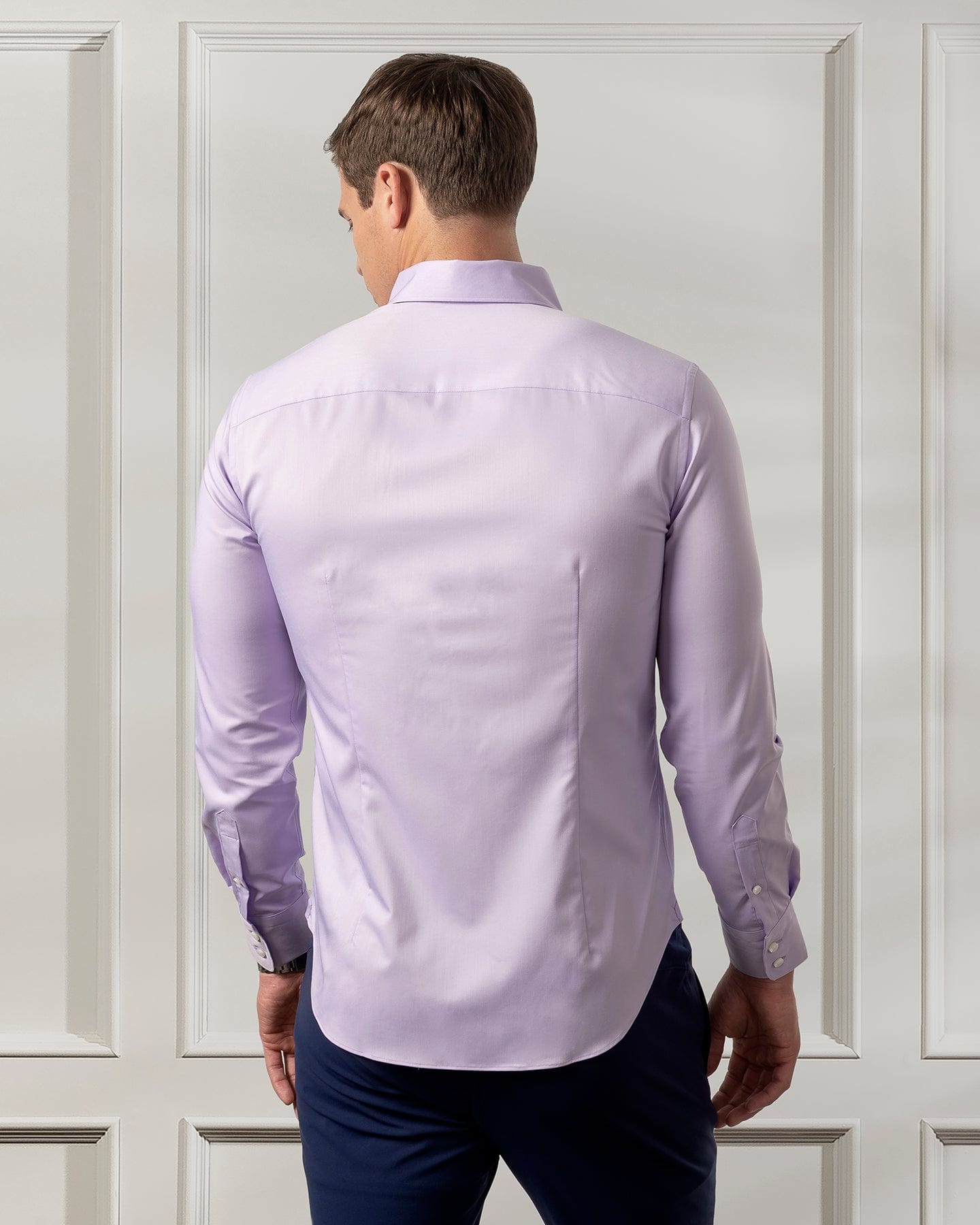 ESQ Shirts Napoli Bamboo Purple Shirt